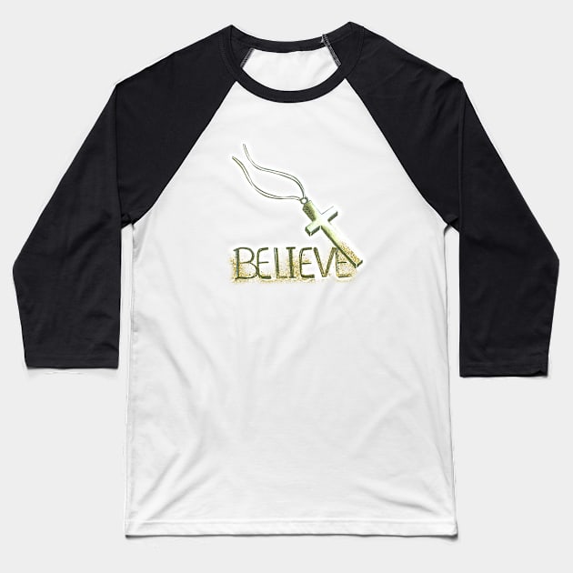 Believe Baseball T-Shirt by digitaldoodlers